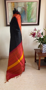 SAISMITA – A CONTEMPORARY KANJIVARAM SILK WITH STRIKING CONTRASTS AND CLASSIC CHECKS