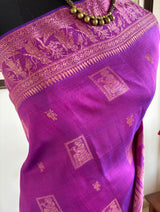 MANJULIKA — A BALUCHARI WOVEN WITH STORIES AND STRIKING COLOUR