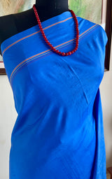 AVRITHA – CLASSIC KANJIVARAM SILK IN RICH PLAIN BLUE
