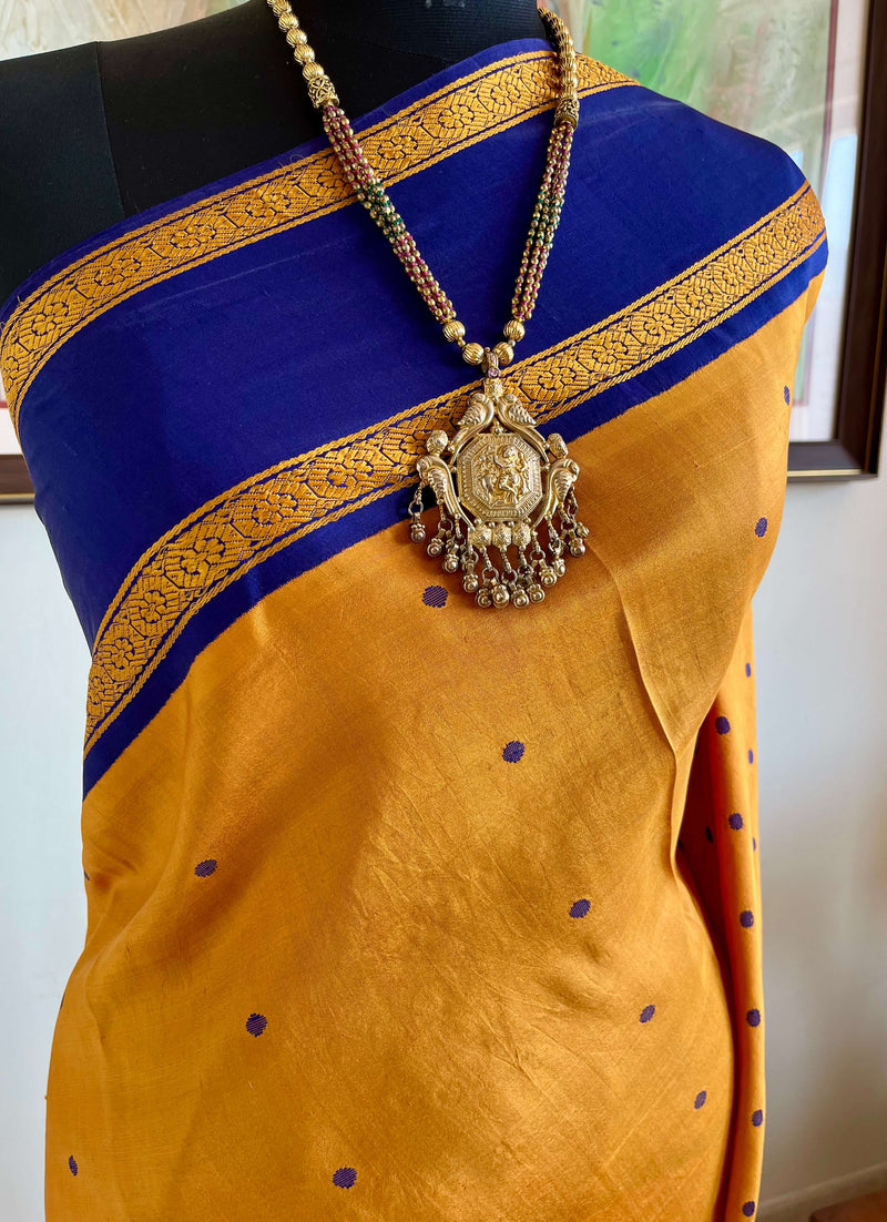 SHRIVALI – KORVAI KANJIVARAM WITH BHENDU STRIPE AANCHAL