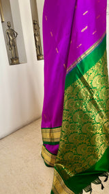 AVYANA – A CLASSIC KANJIVARAM IN MAGENTA AND GREEN