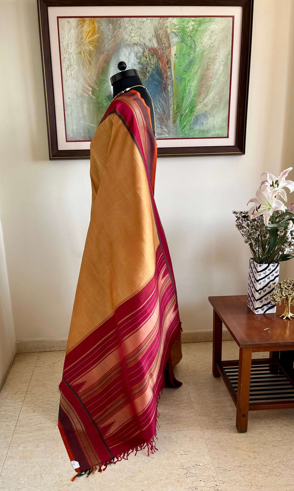 VAYUJA – KORVAI KANJIVARAM WITH PETNI AANCHAL ELEGANCE