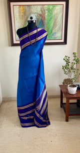 AARNIKA – KORVAI KANJIVARAM SILK IN BLUE AND PURPLE
