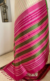 BRINDHA – TWO IN ONE KORVAI VELDHARI KANJIVARAM SILK