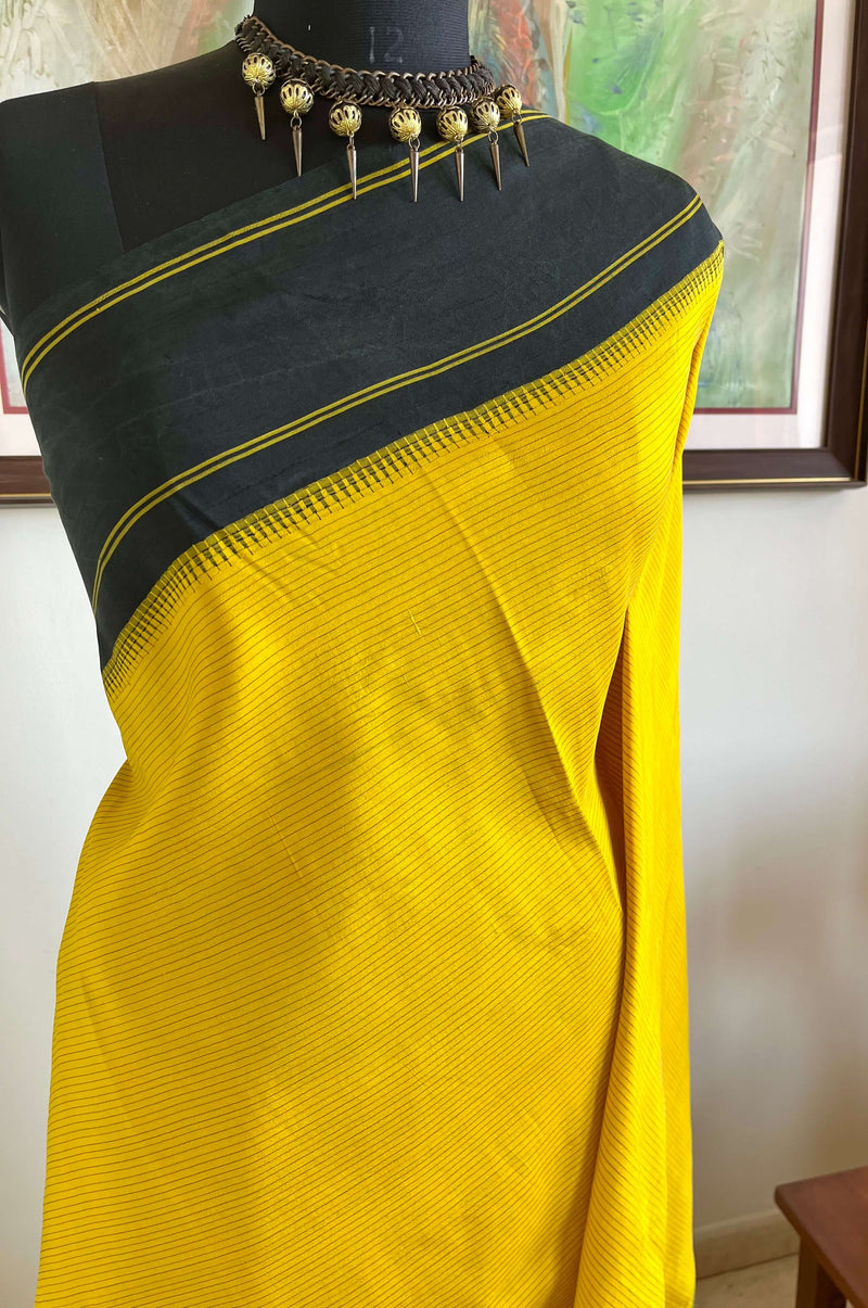 PRASUNA – YELLOW KORVAI KANJIVARAM WITH THZAMPU AANCHAL