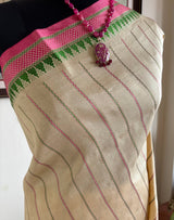 VAIJAYANTI – A MAGENTA KANJIVARAM SILK WITH BEAUTIFULLY WOVEN TRADITIONAL MOTIFS