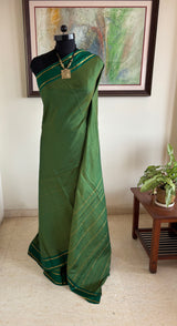 INCHARA – A KANJIVARAM SILK IN HARMONIOUS GREENS AND GOLD
