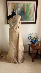 MANNA – SOFT TUSSAR SILK WITH DISTINCTIVE ZIGZAG WEAVING