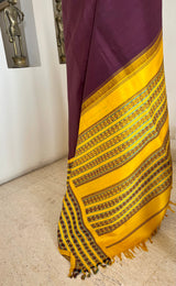 NIHITA – KORVAI KANJIVARAM WITH BOLD RUDRAKSHA BORDERS