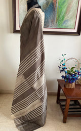 TARAKSHI – CLASSIC TUSSAR SILK WITH UNDERSTATED TEMPLE MOTIFS