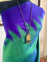 PRAMUDITA – SEA GREEN KANJIVARAM WITH TEMPLE MOTIFS