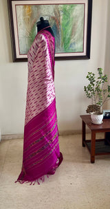 PRANIDHI – LIGHT MAUVE POCHAMPALLY WITH IKKAT MOTIFS