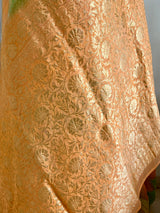 SMRITA – NEVER WORN MULTICOLOURED BANARASI GEORGETTE WITH FLORAL ZARI AANCHAL