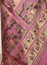 DEBANGANA- ETHEREAL PINK SWARNACHARI WITH ZARI PAISLEYS