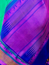 KANVIKA- TIMELESS ELEGANCE, VIBRANT GREEN KORVAI KANJIVARAM WITH UNIQUE MOTIFS
