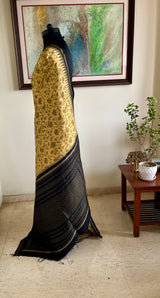 ROCHIKA – BLOCK-PRINTED POCHAMPALLY WITH A STRIKING AANCHAL