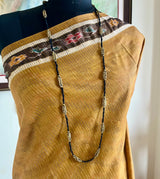 AROHIKA – OLIVE BROWN SAMBALPURI SILK WITH A BANDHA FLORAL AANCHAL