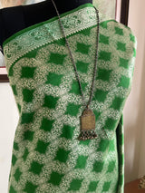 MERISHA – GREEN PATLI BANARASI WITH VARIED FLORAL MOTIFS