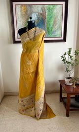 SHEEBA- VINTAGE TUSSAR BANARASI SAREE WITH MEENAKARI ZARI
