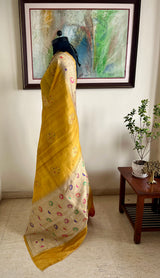 SHEEBA- VINTAGE TUSSAR BANARASI SAREE WITH MEENAKARI ZARI