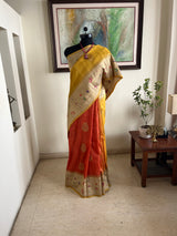 SHEEBA- VINTAGE TUSSAR BANARASI SAREE WITH MEENAKARI ZARI