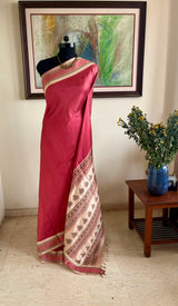 VAREYA – PINK KANJIVARAM WITH DISTINCTIVE MOTIF-RICH AANCHAL