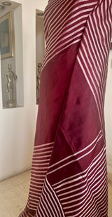 ANVITA — AN UNUSUAL KANJIVARAM SILK IN COFFEE MAROON