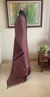 ANVITA — AN UNUSUAL KANJIVARAM SILK IN COFFEE MAROON