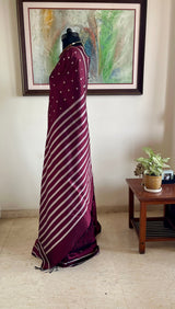 ANVIRA – RUDRAKSHA REIMAGINED IN KANJIVARAM SILK