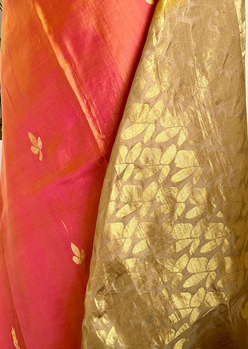 SHANVIKA- UPPADA SILK SAREE WITH JAMDAANI-INSPIRED FLORAL ELEGANCE