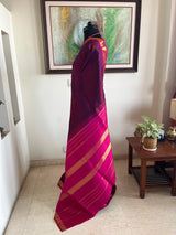 AARSHITA — MAROON KANJIVARAM WITH ZARI PEACOCK MOTIFS