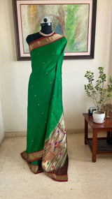 RUPANJANA – PAITHANI WITH MOR KUNDA AANCHAL AND NARALI BORDER