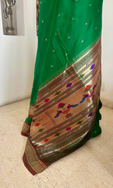 RUPANJANA – PAITHANI WITH MOR KUNDA AANCHAL AND NARALI BORDER