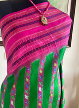 KISALAYA — GREEN FUSION KANJIVARAM WITH IKAT & RUDRAKSHA