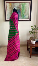 KISALAYA — GREEN FUSION KANJIVARAM WITH IKAT & RUDRAKSHA