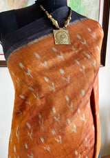 LIPSITA - BROWN GOPALPUR TUSSAR WITH BANDHA AANCHAL