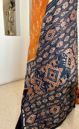 LIPSITA - BROWN GOPALPUR TUSSAR WITH BANDHA AANCHAL