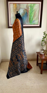 LIPSITA - BROWN GOPALPUR TUSSAR WITH BANDHA AANCHAL