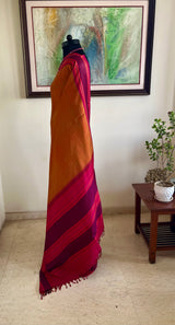ARYIKA – STRIPED KORVAI KANJIVARAM IN A BOLD COLOUR PLAY