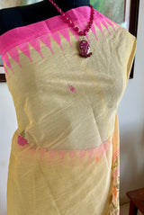 RIMPA – CREAM COTTON MOIRANG PHEE WITH PINK KHOIBI