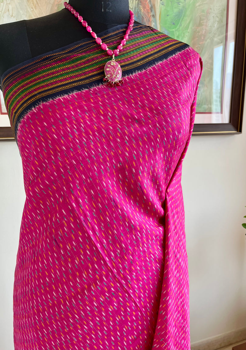 DIVISHA- EXQUISITE POCHAMPALLY SILK SAREE, A VIBRANT TAPESTRY OF IKKAT ARTISTRY AND TIMELESS ELEGANCE