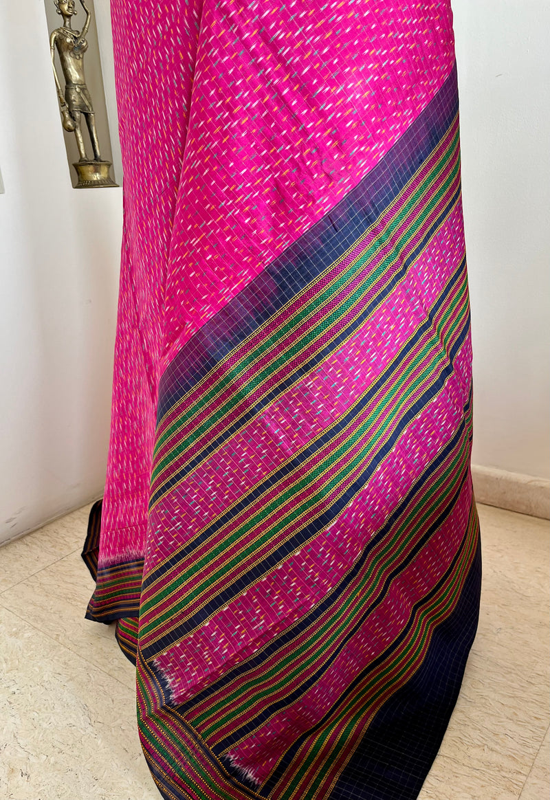 DIVISHA- EXQUISITE POCHAMPALLY SILK SAREE, A VIBRANT TAPESTRY OF IKKAT ARTISTRY AND TIMELESS ELEGANCE