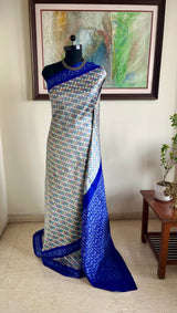 SERA – DIAMOND-WOVEN PUTAPAKKA IKKAT WITH VIBRANT AANCHAL