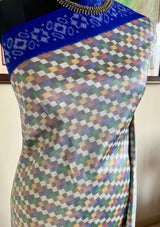 SERA – DIAMOND-WOVEN PUTAPAKKA IKKAT WITH VIBRANT AANCHAL