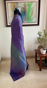 VRITI – CONTEMPORARY KANJIVARAM DEFINED BY COLOUR AND TEXTURED CHECKS