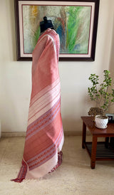 NALINIKA – WOVEN PEACOCKS ON PEACH KANJIVARAM SILK