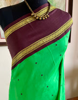 KUMUDVATI – EARTHY CONTRASTS IN A CLASSIC KORVAI KANJIVARAM SILK