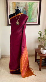 TILAKA – A PLAY OF DARK AND LIGHT IN KANJIVARAM SILK