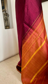 TILAKA – A PLAY OF DARK AND LIGHT IN KANJIVARAM SILK