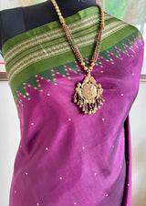 SHILINI – A POCHAMPALLY OF TEMPLE MOTIFS AND ZARI